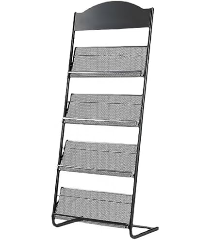 Amazon | ウッドカタログスタンド ダークブラウン 2列 【 パンフレット